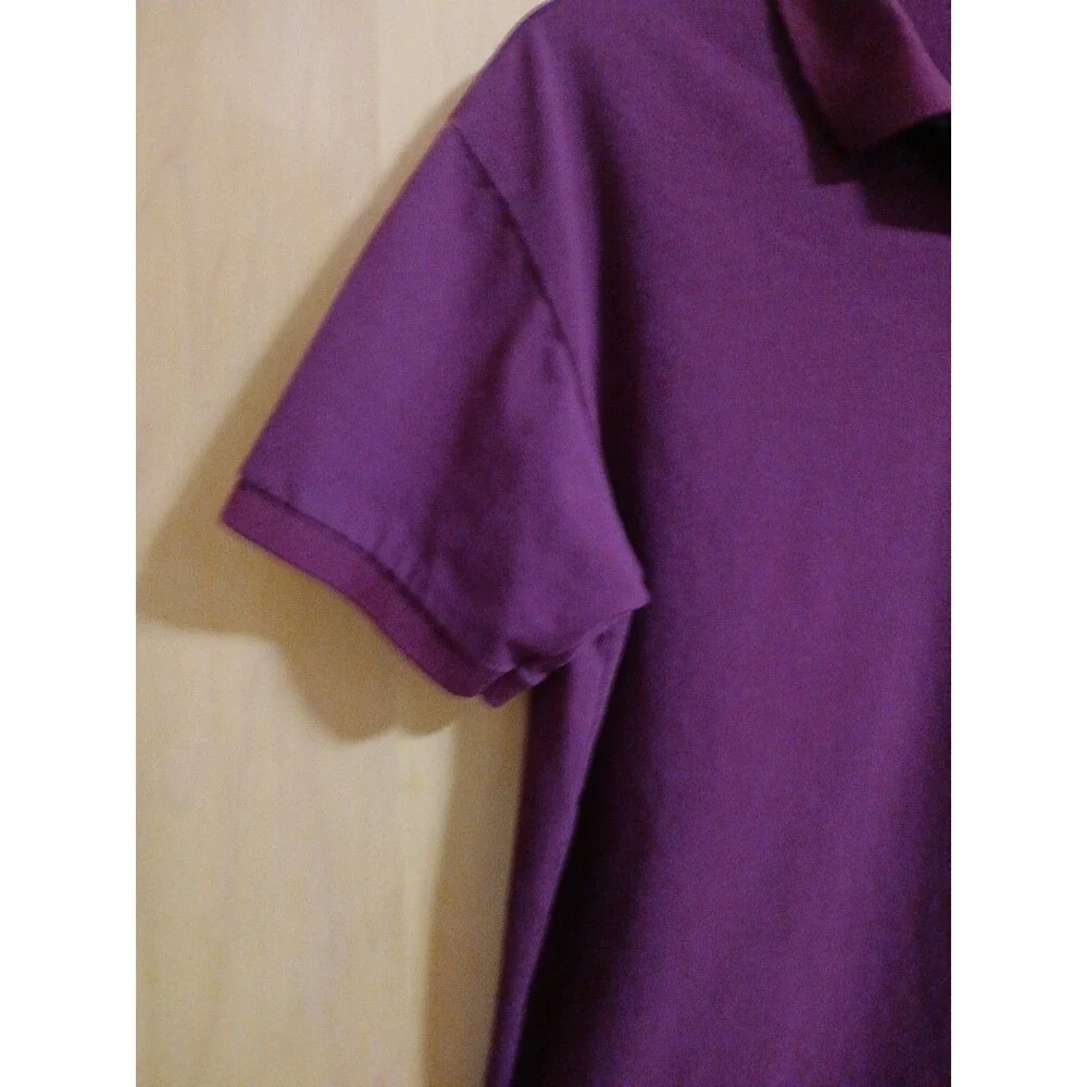 POLO RALPH LAUREN Burgundy Casual Golf Shirt Embroidered Logo Men’s Sz XL Cotton